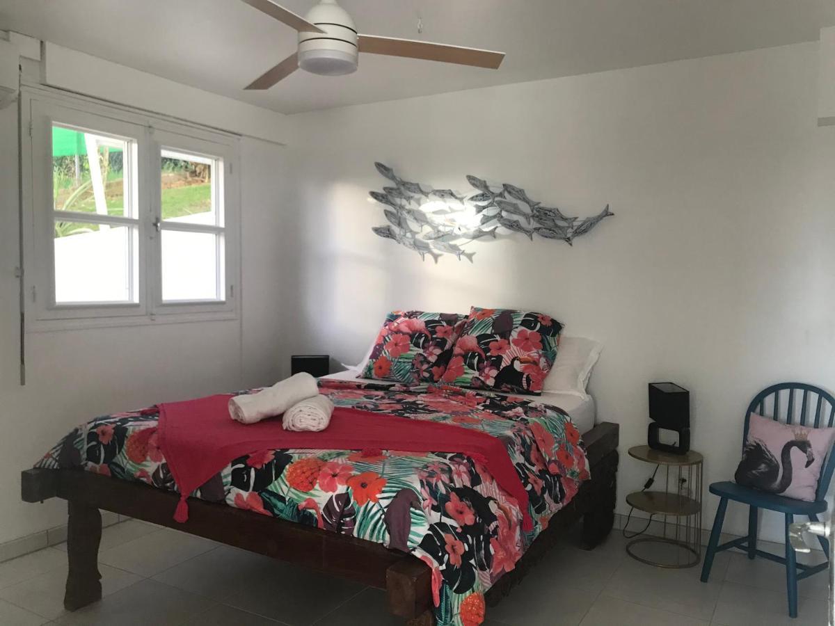 Appartement Prive Eco-Responsable, Vue Sur La Mer Des Caraibes Et Jardin Clos, Wifi, A 2Mn De La Plage Sainte-Luce Kültér fotó