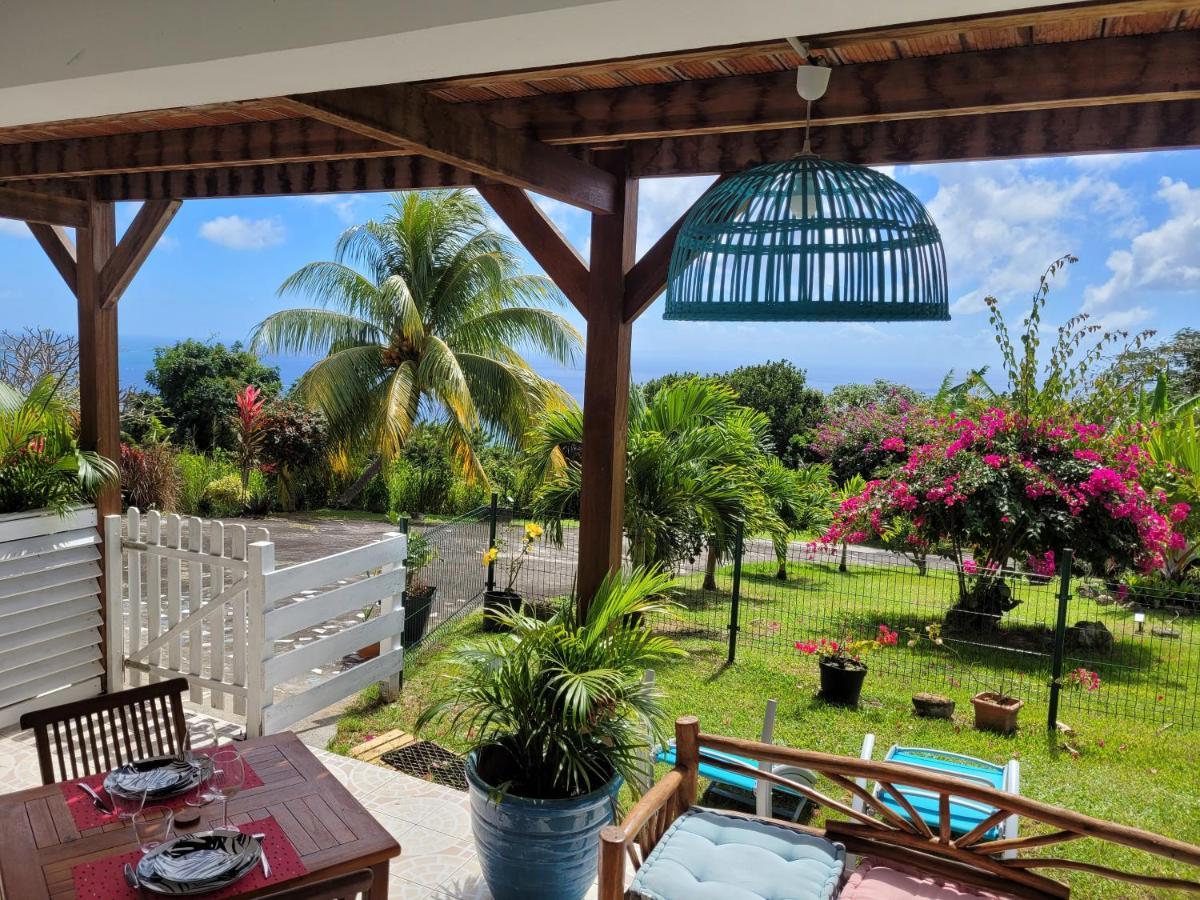 Appartement Prive Eco-Responsable, Vue Sur La Mer Des Caraibes Et Jardin Clos, Wifi, A 2Mn De La Plage Sainte-Luce Kültér fotó